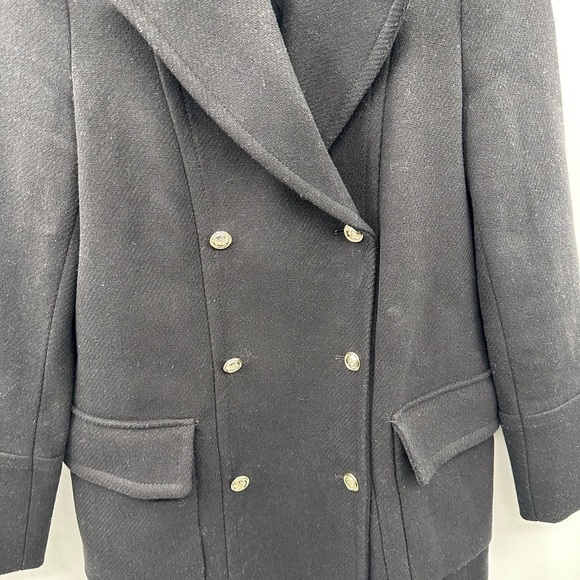 ZARA TRAFULAC WINTER COLLECTION black wool double breasted wool woman's jacket S - Picture 3 of 7